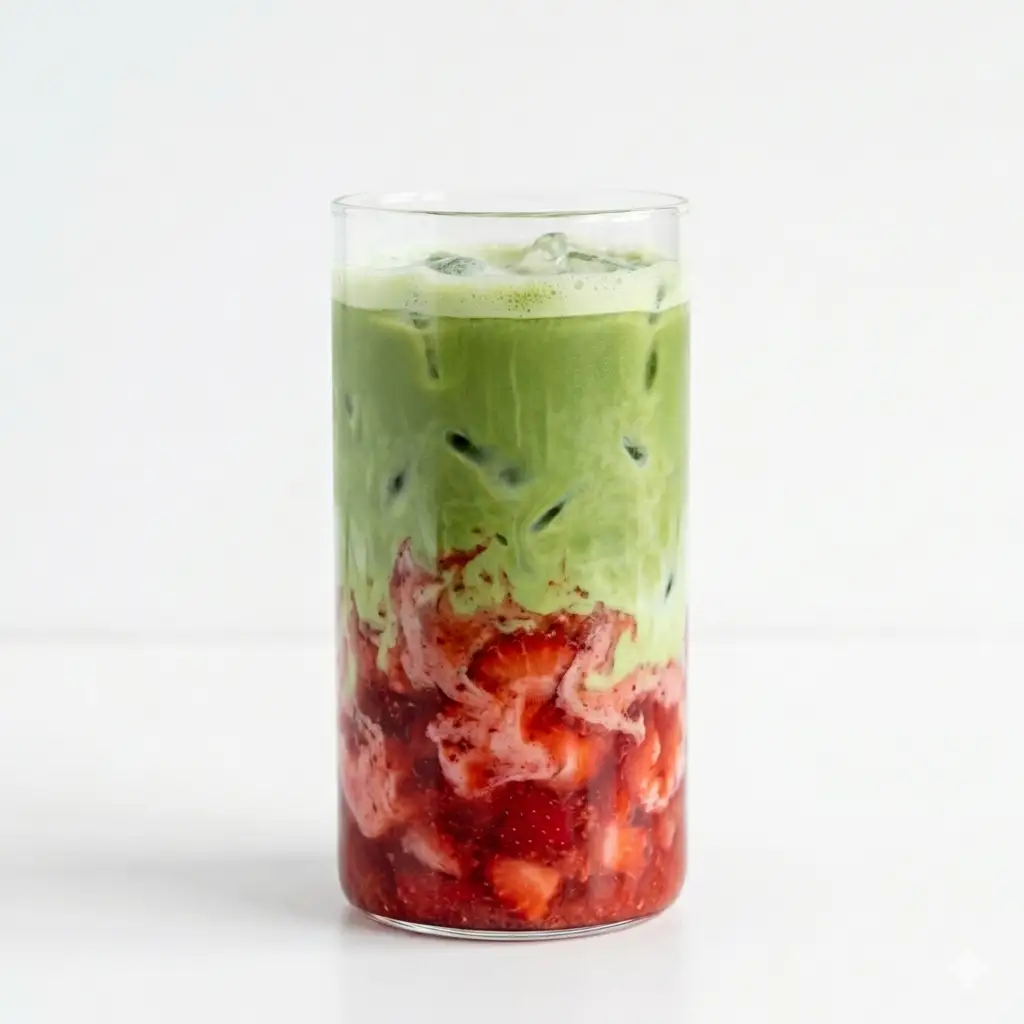 matcha dâu - 33.000 ₫ tại Tiệm Cà Phê Custin - Lý Phục Man 