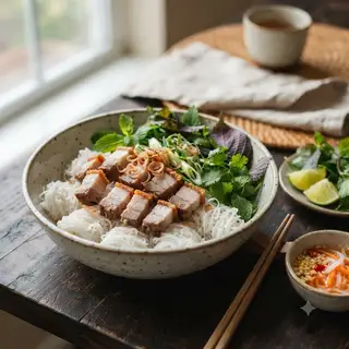 Hình ảnh Bánh hỏi heo quay