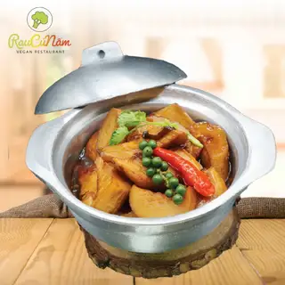 Nấm đùi gà kho tiêu chay - 43.000 ₫ tại Chay Rau Củ Nấm Vegan - Chợ Bà Chiểu