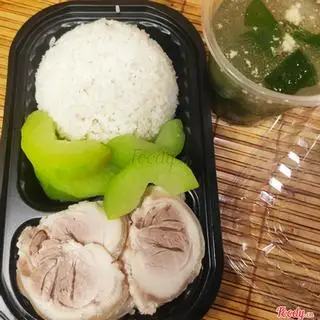 Hình ảnh Cơm chân giò luộc