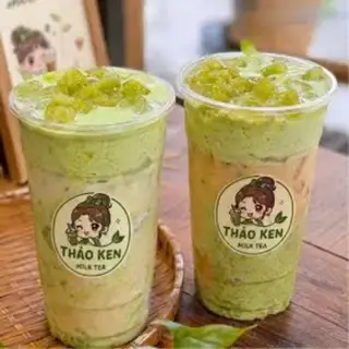 Hình ảnh Trà sữa cốm - cốm dẻo