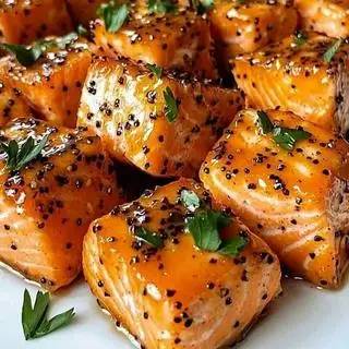 Hình ảnh Cơm cá hồi áp chảo