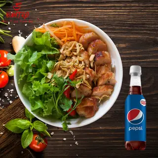 Hình ảnh Combo bún trộn nem nướng - Pepsi