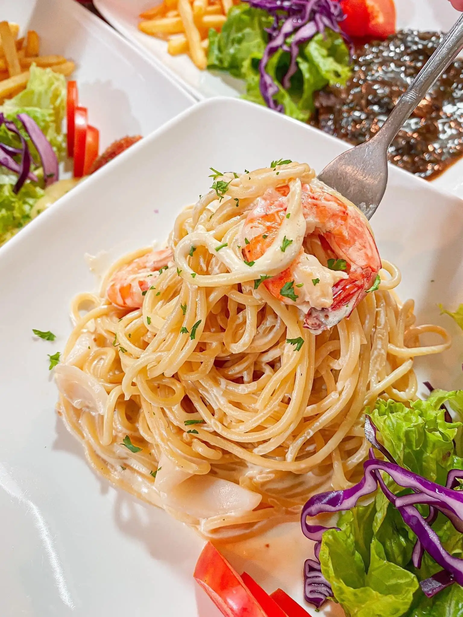 Mì Ý hải sản sốt kem - 68.000 ₫ tại Beefsteak 015 - Chung Cư Ấn Quang