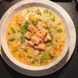 Cháo cá hồi - 20.000 ₫ tại Cháo Dinh Dưỡng - Nui Ngôi Sao - Trương Phước Phan