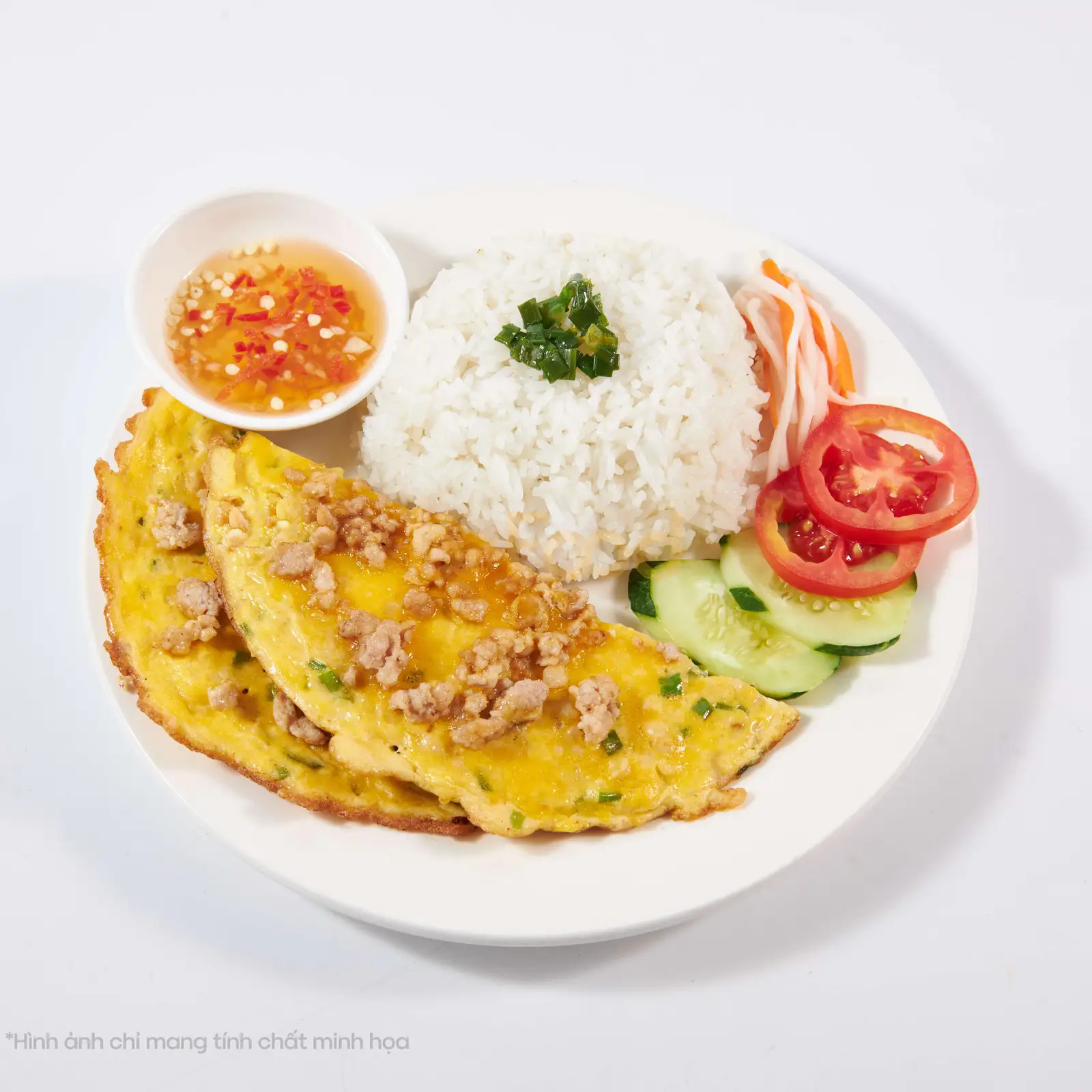 Cơm trứng chiên thịt bằm - 50.000 ₫ tại Hương Quán - Bún Bò, Bánh Canh Cua & Cơm Trưa - Tôn Đản