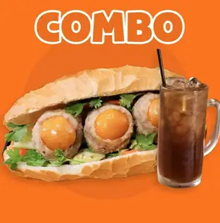 Combo bánh mì xíu mại trứng muối - nước sâm - 68.000 ₫ tại Bánh Mì Xíu Mại Brother's - Bàn Cờ