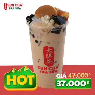 Trà Sữa Suncha Full Topping (có Flan) - 39.000 ₫ tại Trà Sữa Suncha - 62 Hiệp Bình