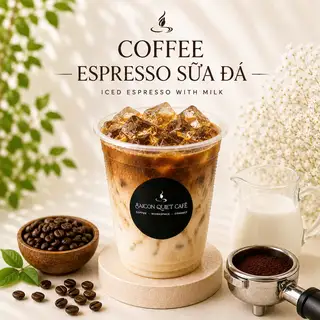 Espresso sữa đá - 39.000 ₫ tại Saigon Quiet Cafe & Trà Trái Cây - Cô Giang