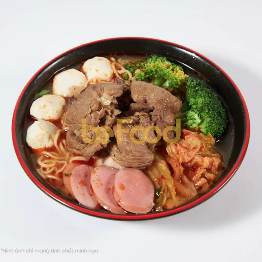Mì kim chi bò - 70.000 ₫ tại Mì Cay Seoul 7 Cấp Độ - 732 Hương Lộ 2