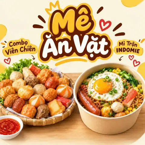 Hình ảnh Mê Ăn Vặt - Mì Trộn Cá Viên & Bánh Tráng Tóp Mỡ - Nguyễn Thị Thập