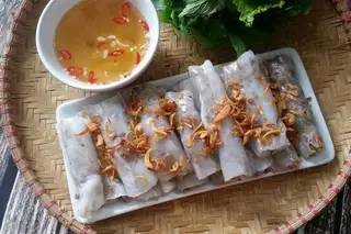 Hình ảnh Bánh cuốn nhân mộc nhĩ thịt băm