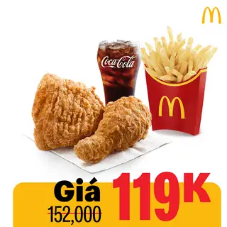 Phần ăn 2 miếng gà rán - 119.000 ₫ tại Gà Rán & Burger McDonald's - Điện Biên Phủ