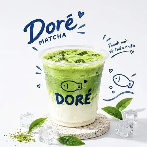Hình ảnh DORÉ MATCHA LATTE - Bà Hom