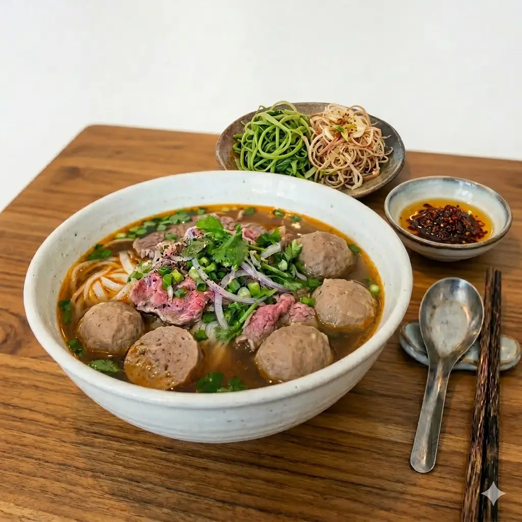 Hình ảnh Phở tái - bò viên