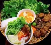 Hình ảnh Bún chả thịt miếng 