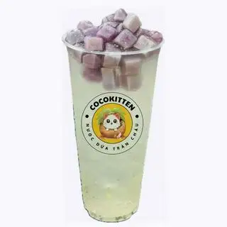 Hình ảnh Nước dừa trân châu khoai môn (500ml)