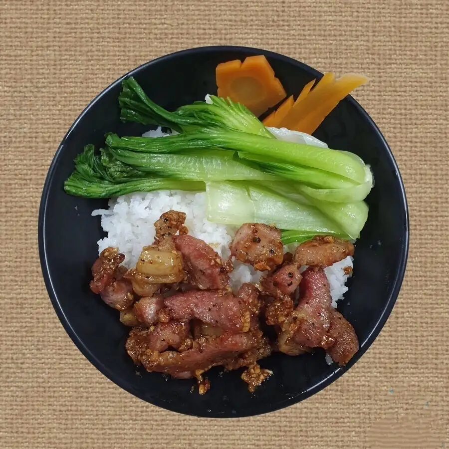 Hình ảnh Cơm ba rọi chiên mắm