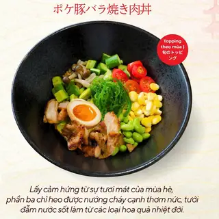 Hình ảnh Ba chỉ heo nướng sốt hoa quả