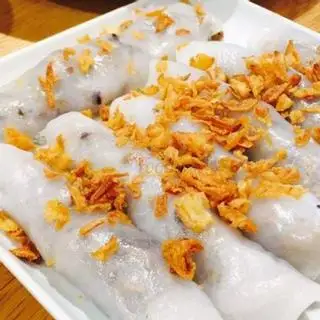 Hình ảnh Bánh cuốn nhân hành chả nướng