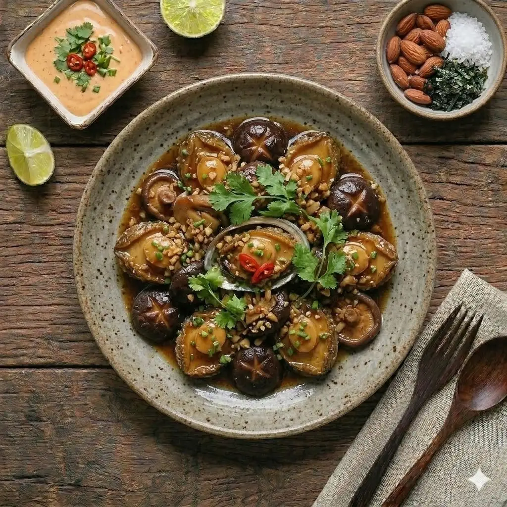 Hình ảnh bào ngư xào bơ bắp (3 con/1p)