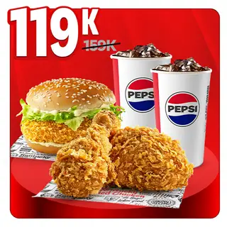 Hình ảnh [20/10] Mua 1 Combo Tặng 1 Miếng Gà