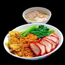 Mì khô hoành thánh - xá xíu - 55.000 ₫ tại Hủ Tiếu Mì Tàu 008 - Chung Cư Nguyễn Thiện Thuật
