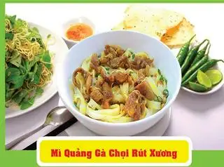 Mì Quảng gà chọi rút xương - 70.000 ₫ tại Mì Quảng 3 Anh Em Chính Gốc - Cách Mạng Tháng 8