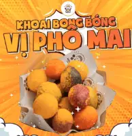 Khoai bong bóng vị phô mai - 28.000 ₫ tại Khoai Bong Bóng Trà Sữa Rich Cha Vaniella - Tôn Đản