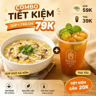 Hình ảnh Combo súp - trà