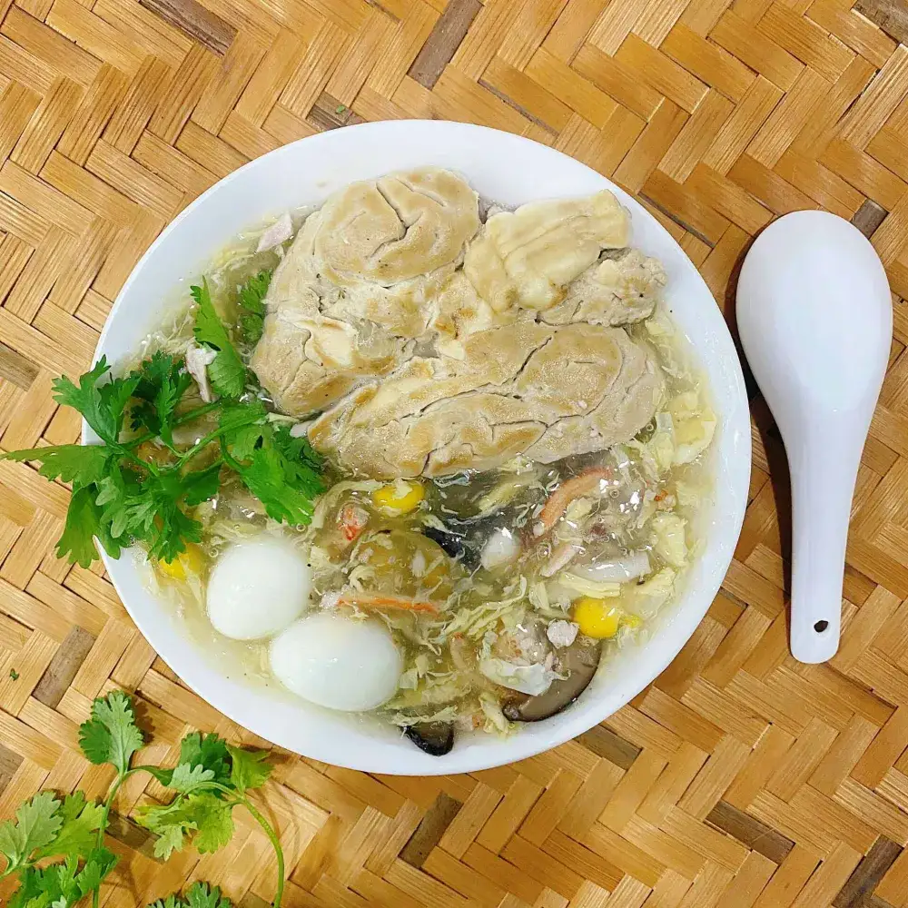 Hình ảnh Súp cua óc heo nguyên bộ