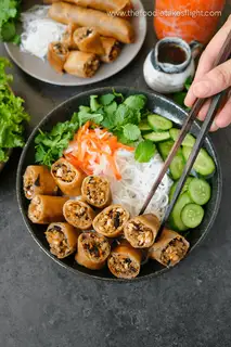 Bún chả giò Thiên Ân Vegan - 38.000 ₫ tại Nhà Hàng Chay Thiên Ân Vegan - Hậu Giang