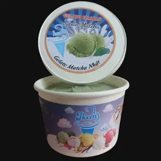 Hình ảnh Kem Gelato Matcha Nhật - Bếp Nhà