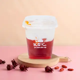 Hình ảnh Trà cam đào sữa tươi