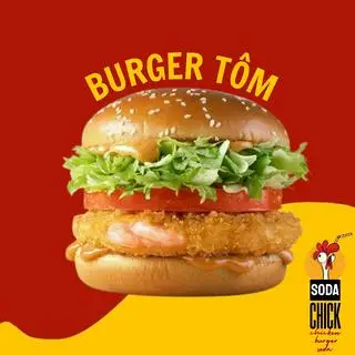 Burger tôm - 89.000 ₫ tại SodaChick - Gà Rán, Burger & Soda - Lý Chính Thắng