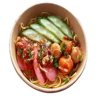 Hình ảnh Mì trộn viên thập cẩm