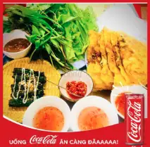 Bánh Xèo Ngũ Vị (5 Cái 5 Vị ) +  1 Chai Coca 300ml - 245.000 ₫ tại Bánh Xèo Giòn Giòn - Bò Nướng Lá Lốt Mỡ Chài - Vĩnh Viễn