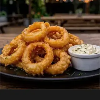 Hình ảnh Crispy onion ring with mayo