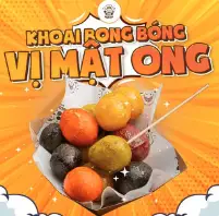 Khoai bong bóng vị mật ong - 28.000 ₫ tại Khoai Bong Bóng Trà Sữa Rich Cha Vaniella - Tôn Đản