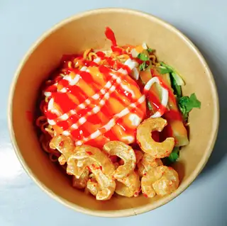 Mì Trộn Trứng, Tóp Mỡ 1 Vắt  - 30.000 ₫ tại Mì Trộn Indomie 20 Thước - Đoàn Văn Bơ
