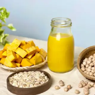 Hình ảnh Sữa bí đỏ - đậu xanh - hạt điều