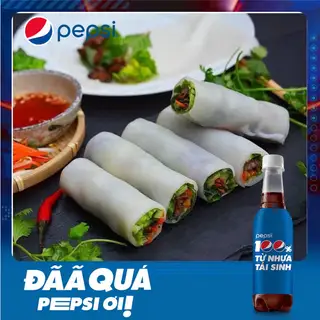 Hình ảnh Combo phở cuốn nem nướng - Pepsi