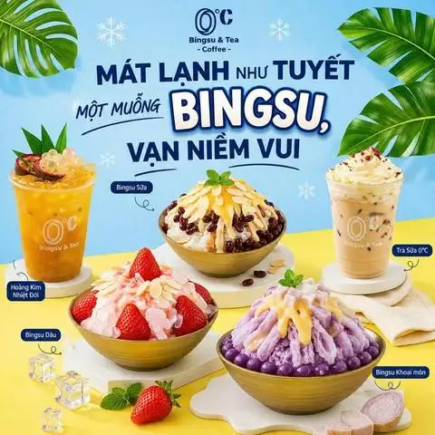 0°C Bingsu & Tea - Coffee - Đường Số 17A - Tráng miệng gần bạn