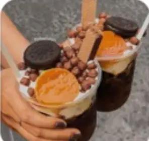 Milo dầm bánh flan - 35.000 ₫ tại Mì Trộn & Milk Tea My Bon - Bùi Đình Túy