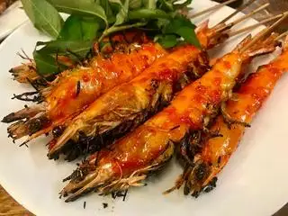 Tôm nướng muối ớt - 150.000 ₫ tại Quán Khuyên - Hải Sản - Bùi Thị Xuân