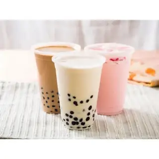 Hình ảnh Trà Sữa Đào Mật Ong Trân Châu