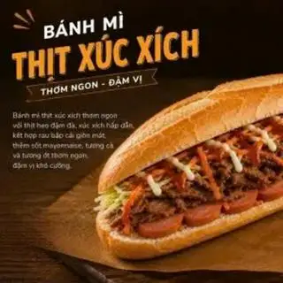 Hình ảnh Bánh mì thịt xúc xích