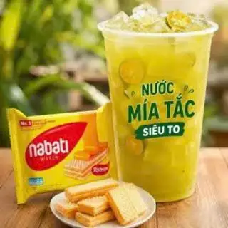 Hình ảnh Combo Đập Tan Cơn Khát – Nước mía vị tắc (700ml) + bánh Nabati
