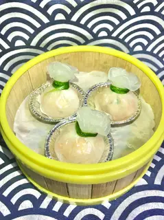 Hình ảnh Dimsum há tôm thịt nấm