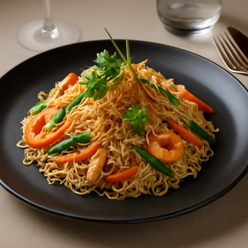 Bún gạo xào mực - 55.000 ₫ tại Cơm Chiên Yến - Cơm Chiên Ba Rọi Nước Mắm, Cơm Gà Chiên Mắm & Mì Xào Bò - Trần Xuân Soạn
